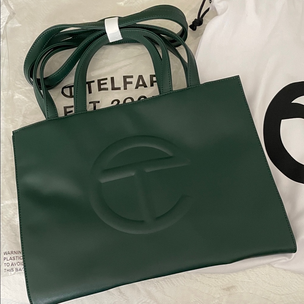 Telfar Medium Dark Olive Shopping Bag